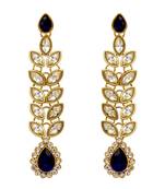 Blue Color Traditional Kundan Earrings