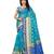 Turquoise Woven Art Silk Saree With Blouse