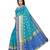 Turquoise Woven Art Silk Saree With Blouse
