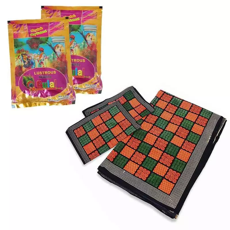 Rajasthani Cotton Double Bedsheet Holi Gulal Gift