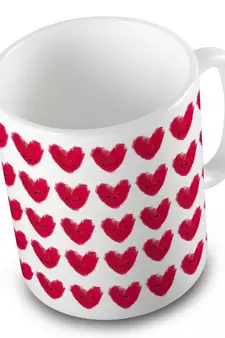 Designer Cute Hearts Printed Beautiful Coffee Mug