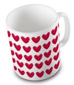 Designer Cute Hearts Printed Beautiful Coffee Mug
