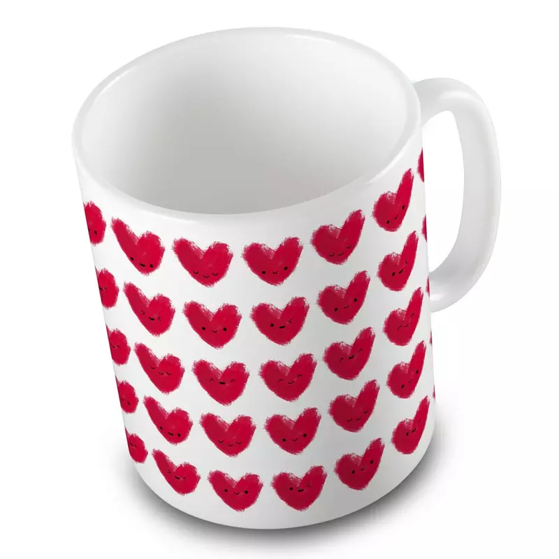 Designer Cute Hearts Printed Beautiful Coffee Mug