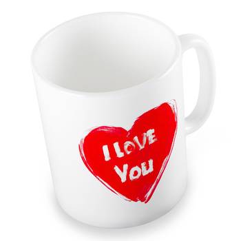 Exquisite Cute I Love You Heart Printed Coffee Mug 1