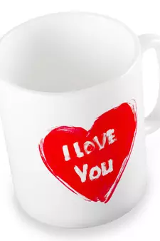 Exquisite Cute I Love You Heart Printed Coffee Mug