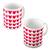 Beautiful Cute Hearts Print Design Coffee Mug Pair