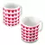Beautiful Cute Hearts Print Design Coffee Mug Pair
