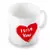 Elegant I Love You Heart Printed Coffee Mugs Pair