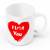 Elegant I Love You Heart Printed Coffee Mugs Pair
