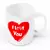 Elegant I Love You Heart Printed Coffee Mugs Pair