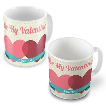 Be My Valentine Lovely Designer Coffee Mugs Pair 1