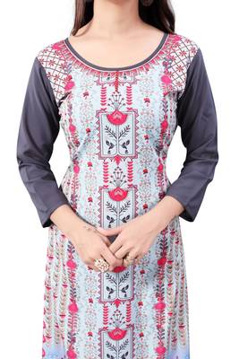 Multicolor printed polyester ethnic-kurtis 5