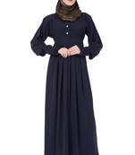 Navy Blue Kashiboo abaya with hijab