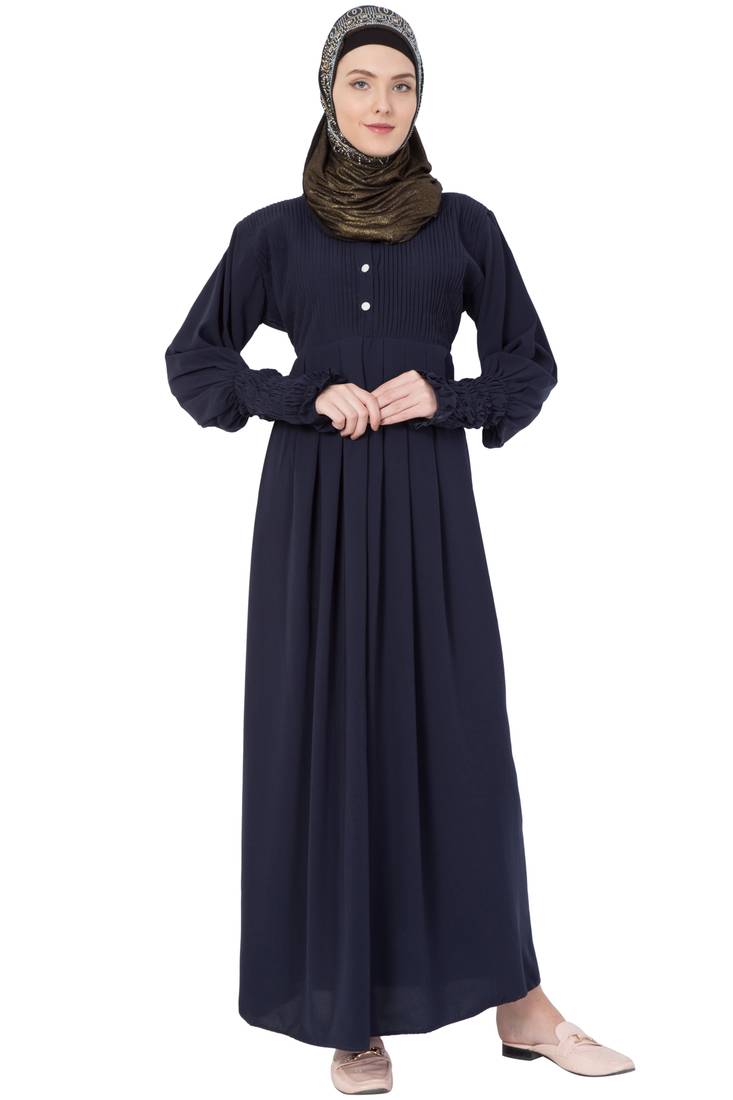Navy Blue Kashiboo abaya with hijab