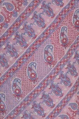 Pink Embroidered Cotton Saree With Blouse 3