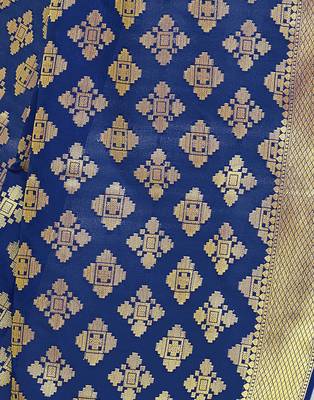 Teal embroidered chanderi salwar 4