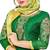 Green embroidered chanderi salwar