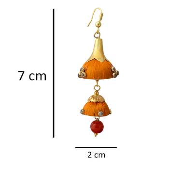 Orange Pearl Earrings 4