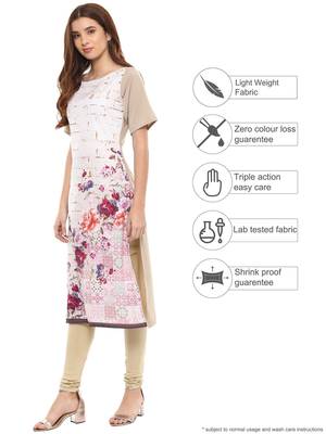 Multicolor printed crepe kurtis 3