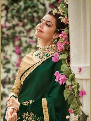 Green Art Silk Saree With Blouse 2