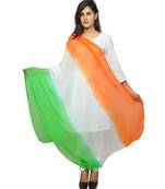 tri colour chiffon dupatta on this Independence day.