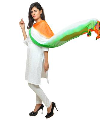 tri colour chiffon dupatta on this Independence day. 3