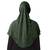 Bottle Green Poly Cotton Stitched Hijab
