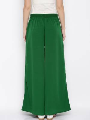 Green Crepe Material Palazzo 3