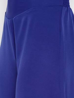 Blue Crepe Material Palazzo 5