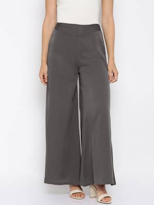 Grey Crepe Material Palazzo 2