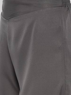 Grey Crepe Material Palazzo 5