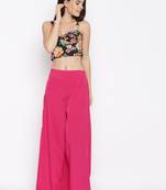 Rani Pink Crepe Material Palazzo