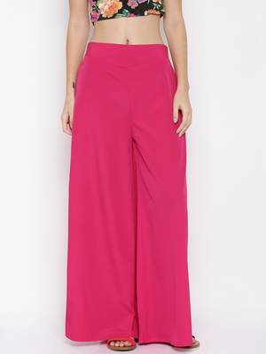 Rani Pink Crepe Material Palazzo 2
