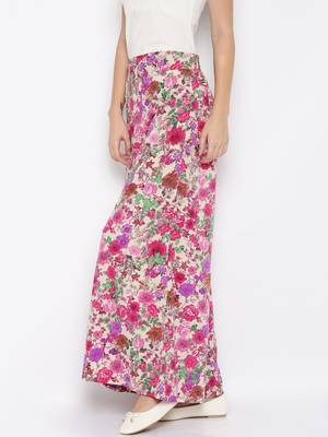 multicolor Crepe Flared Printed Palazzo 4