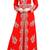 Red Georgette Embroidered Islamic Kaftans