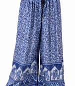 Purple Jaipuri Printed Cotton Palazzo