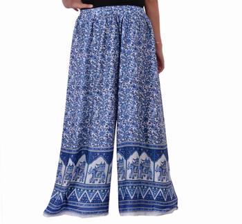 Purple Jaipuri Printed Cotton Palazzo 2