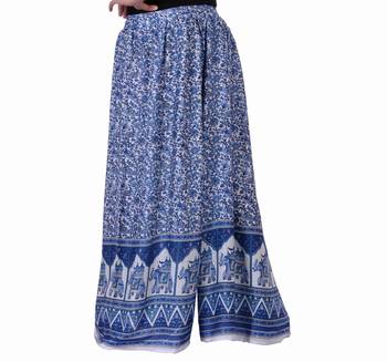Purple Jaipuri Printed Cotton Palazzo 3