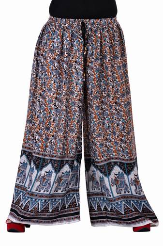 Multicolor Jaipuri Printed Cotton Palazzo