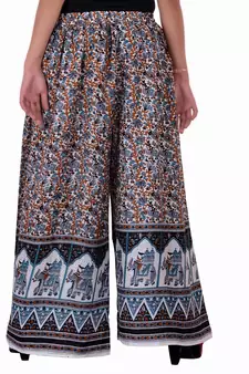 Multicolor Jaipuri Printed Cotton Palazzo