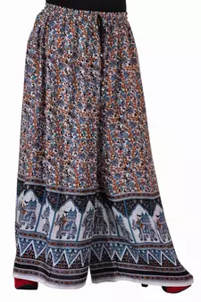 Multicolor Jaipuri Printed Cotton Palazzo
