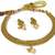 Copper single line jelebi necklace set