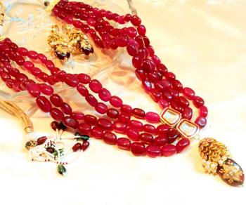 Wedding Red Women Necklace Sets 1