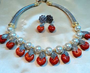 Red Women Designer Necklace Sets 2