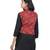 Red Kutchi Embroidered Pure Cotton Waist Length Jacket Women Ethnic Wear
