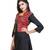 Red Kutchi Embroidered Pure Cotton Waist Length Jacket Women Ethnic Wear