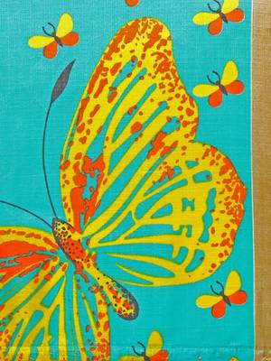 Sky blue printed art silk saree with blouse 3