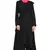 Black Polycrepe Plain Islamic Abaya