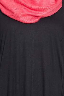 Black Cotton Plain Abaya 4