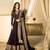 Purple Embroidered Georgette Anarkali Suit
